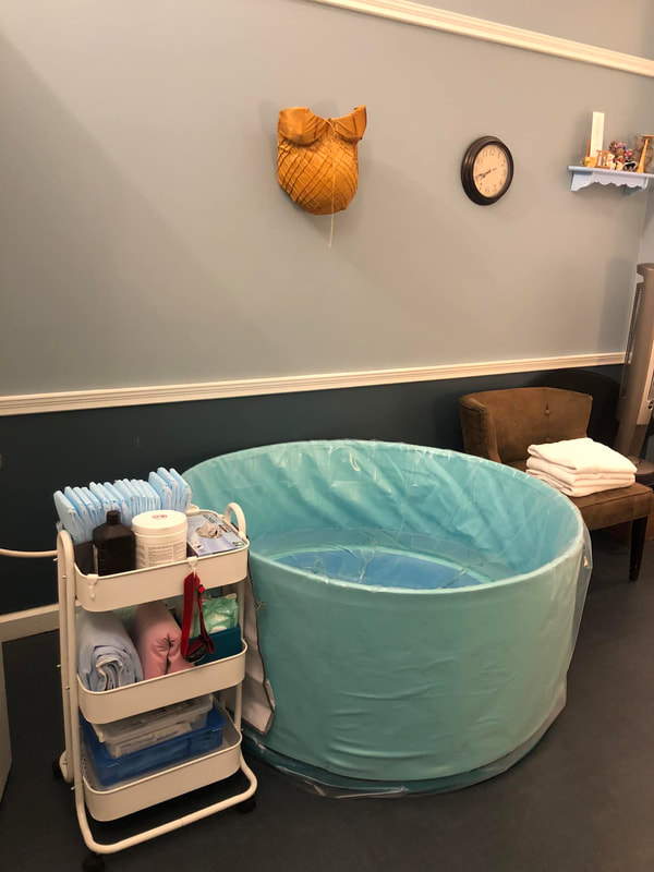 birth tub at Seattle birth center Journey Midwife Services
